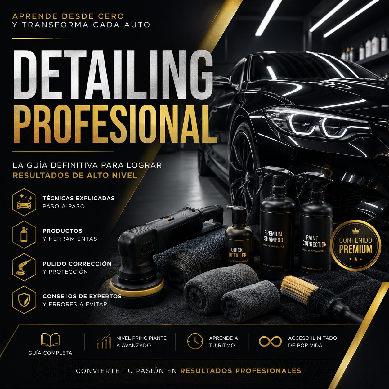aprende detailing automotriz y gana + $900.000 al mes